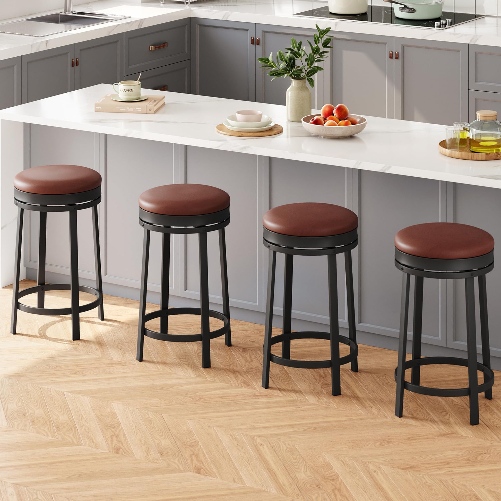 Kitchen Counter Height Stools Comfortable GARVEE 24'' Swivel Bar