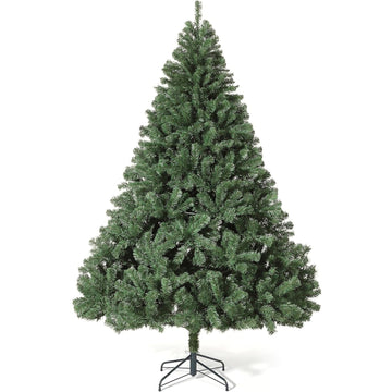 Garvee 9ft Christmas Tree with Premium Artificial Spruce Christmas Tree with 2468 PVC Branches, Metal Hinges, Collapsible Base, Adjustable Shape, Indoor & Outdoor Use