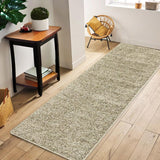 Garvee Modern Area Rug Runner 2x8 Soft Shag Hallway Runner Soft Shaggy Bedside Kitchen Runner Plush Thick Carpet Non Slip Non Shedding Home Decor Mat for Entryway Living Room Nursery Solid Rugs,Natural - Natural