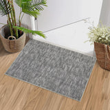 Garvee Solid Grey 2x3 Small Area Rug Entryway Rug Washable Contemporary Bath Mat Modern Solid Indoor Throw Carpet Machine Washable Non-Slip Low-Pile Area Rug for Living Room Bedroom Laundry - Gray