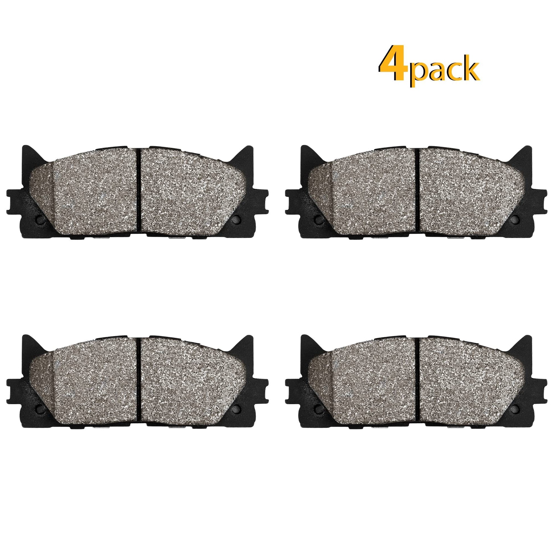 Rear Brake Pads 4Pcs Premium Ceramic Replacement Brake Pad Set
