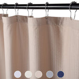 Garvee Water Repellent Soft Microfiber Fabric Shower Curtain Embossed Pattern Bathroom Taupe 72x72 Inches