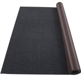 Garvee 6' × 13.1' Boat Marine Carpet, Black Marine Carpet, Indoor/Outdoor Rug, TPR Non-Slip, Waterproof, for Patio Deck, Outdoor Use, Camping - Striped|Black