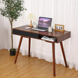 Garvee 31" Walnut Writing Desk, Mid Century Modern, Home Office - Walnut