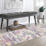 Garvee Washable Runner Rug 2x7 Boho Kitchen Runner Rug Long Hallway Runner Rug Stain Resistant Throw Floor Cover Carpet for Kitchen Living Room Bedroom, Colorful - Colorful
