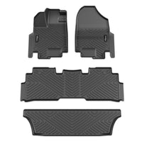 Garvee TPE All Weather Floor Mats for 2018-2026 Honda Odyssey, Custom Fit 1st 2nd 3rd Row, Black