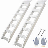 Garvee Trailer Ramps, 8810 LBS Heavy-Duty Aluminum Loading Ramps with Top Hook Attaching End, for Motorcycle, Tractor, ATV/UTV, Trucks, Lawn Mower, 72" L x 15" W, 2Pcs