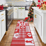 Garvee Christmas Rug Large Area Rug 3x5 for Living Room Non-Slip Indoor Floor Decor Washable Mats for Living Room Decor - Red/Green/Cream