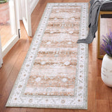 Garvee 2x6 Runner Rugs for Living Room Bedroom Dining Room Kitchen Office Nursery Easy Care Boho Mats Indoor Floor Soft Foldable Carpet Washable Rug - Light Brown Tones