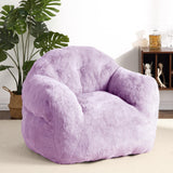 Garvee Bean Bag Chair with Filler, 39” Giant Bean Bag Sofa for Adults Kids, Soft Cozy Large Beanbag Sofa Chair with Armrests for Living Room Bedroom, Purple - Lavender