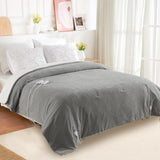 Garvee Heated Blanket Queen Size, Waffle Electric Blanket with 5 Heating Levels & Auto Off, Soft Flannel & Sherpa Heating Blanket, ETL Certified & Machine Washable, Grey - Grey