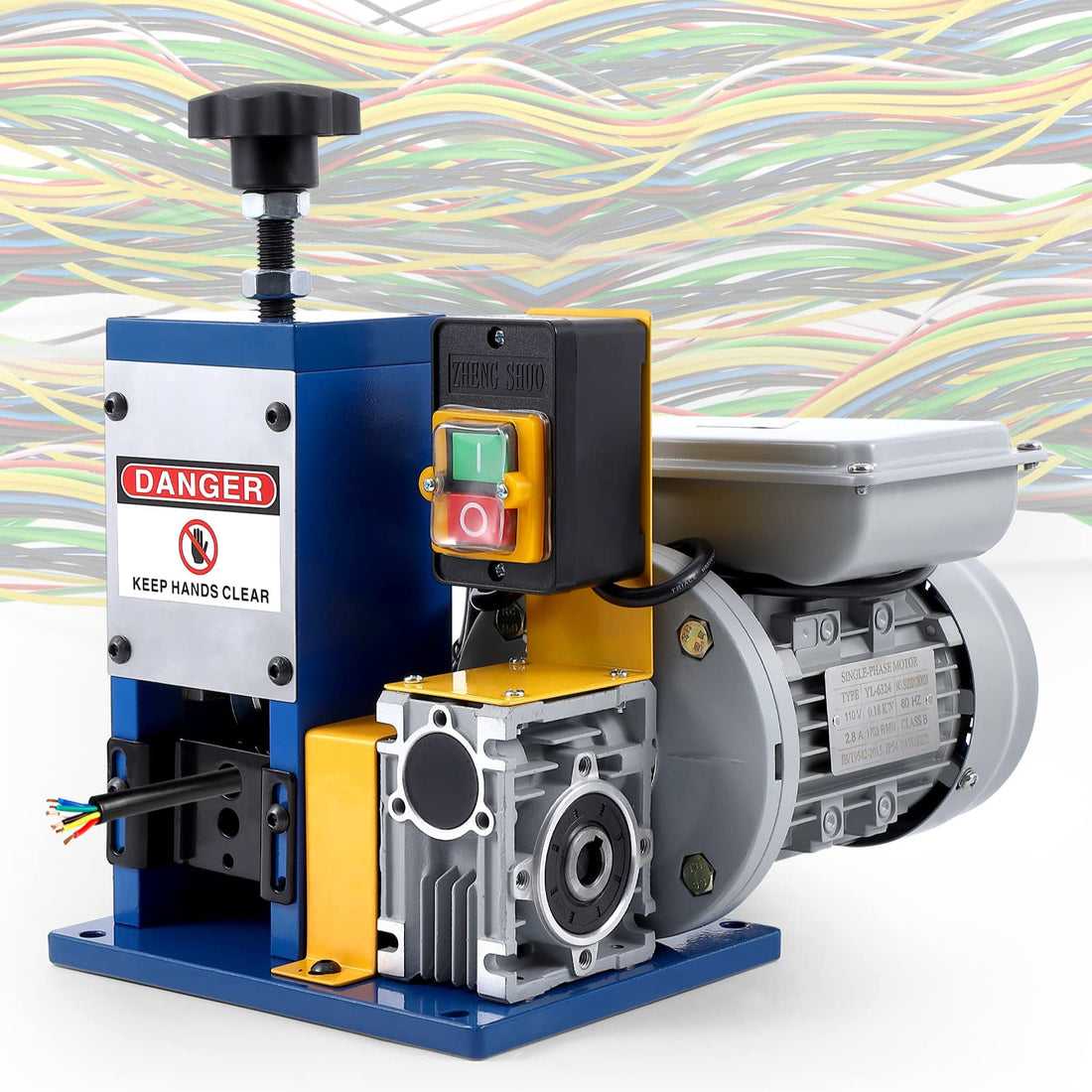 Garvee Electric Wire Stripping Machine for Scrap Cable Copper Recycling, 0.06-0.98 Inch High Precision Wire Stripper Tool, Automatic Wire Stripper for 7/0-15 AWG