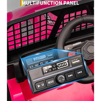 Garvee 12V Kids Electric Ride On Car with Remote Control, Bluetooth Music Player, LED Lights, EVA Material, Dual Drive, Safety Features, Outdoor Play