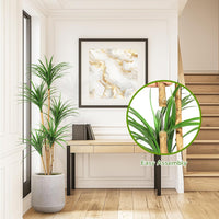 Garvee 5ft Artificial Dracaena Tree, Realistic Fake Tall Dracaena Plant for Indoor Décor, Adjustable Lifelike Faux Tree for Photo Backdrops, Nursery, Living Room, Office