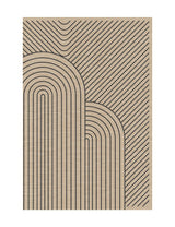 Garvee Large Washable Rugs for Living Room Bedroom Area Rug Soft Low Pile Neutral Color - Coffee