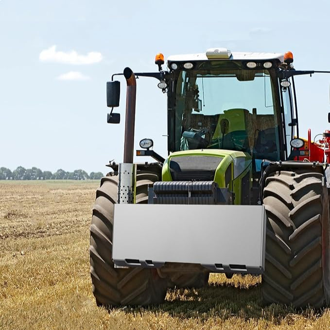 Garvee 3/8" Skid Steer Attachment Plate, Universal Quick Attach Adapter Mount Plate, Fits Kubota John Deere and Bobcat Skid Steer Tractor