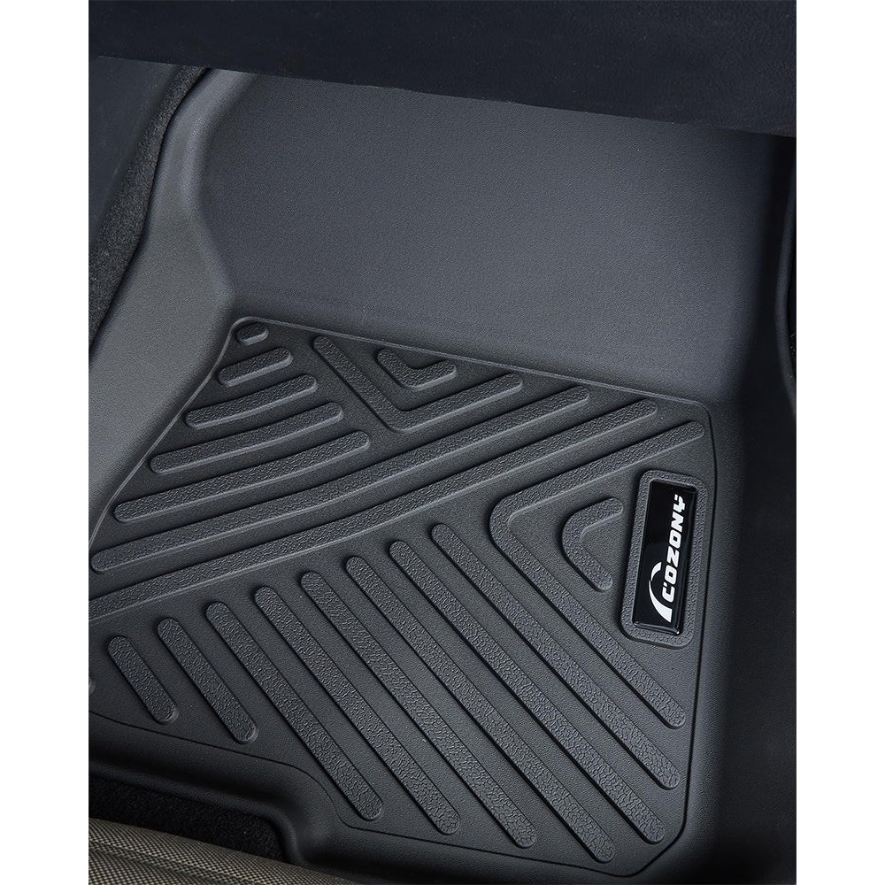 Garvee Floor Mats for Subaru Outback & Legacy 2010-2014, TPE All Weather Custom Fit Front & 2nd Row Floor Liners, Black