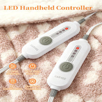 Garvee Heated Blanket Queen Size, Electric Blanket Dual Control Soft Double Sherpa with 4 Heating Levels & 10H Auto Off, Over-Heat Protection, Machine Washable, ETL Certification, Pink 84"x90"