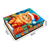 Garvee Christmas Wooden Diamond Painting Jewelry Box with Rhinestone Beads Accesorries Multifunctional Jewellery Organizer for Birthday Gift MH010 - MH010