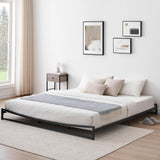 Garvee 6 Inch Metal Platform King Bed Frame with Steel Slats Support, Low Profile Bed Frame Support Mattress Foundation, No Box Spring Needed, Easy Assembly, Black - Black