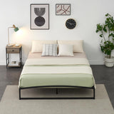 Garvee Queen Size 6 Inch Metal Platform Bed Frame with Unique Arch Design, Low Profile, Sturdy Steel Slats, Noise-Free, Easy Assembly, Black - Black(6inch)