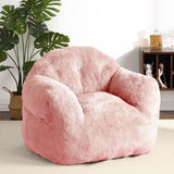 Garvee Bean Bag Chair, 39 in Bean Bag Couch for Adults Kids, Pink Bean Bag Chair Soft Beanbag Chair Foam Filled Lazy Floor Sofa Beanbag Sofa Chair with Armrests for Living Room, Pink - Pink
