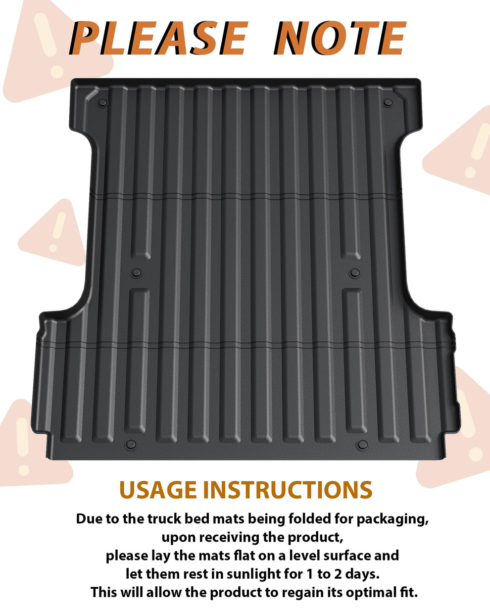 GARVEE Truck Bed Mat for 2024 Toyota 5 FT Bed, All Weather TPE