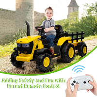 Garvee Ride - P Series: 12V Remote Control Tractor for Kids: 7-LED Lights, Safety Belt, for Ages 3+
