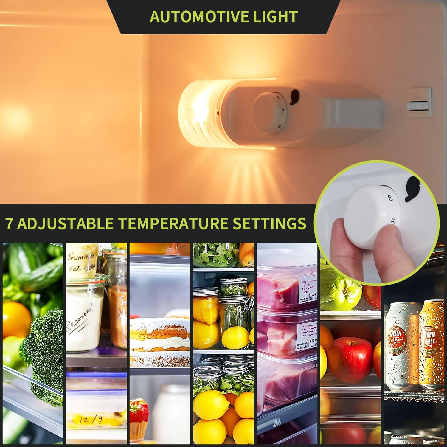 Garvee 4.5 Cu. Ft. Compact Refrigerator Single Door Mini Fridge Adjustable Shelves Dorm Office Kitchen Bedroom Bar Use Energy-Efficient Quiet Operation