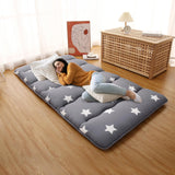 Garvee Japanese Futon Mattress, Twin Size Futon Floor Mattress Japanese Style Floral Pattern Mattress for Floor, Tatami Mat, Sleeping Mattress Pad for Camping Travel, Star