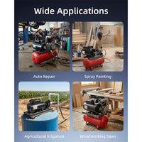 Garvee 5HP Air Compressor Motor 56C Frame Dual Rotation Steel Shell 230V for Pumps & Machinery
