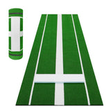 Garvee 10 x 3 ft Softball Pitching Mat with Rubber Base for Outdoor and Indoor Use, Green, Durable Anti-Fade Turf - Green