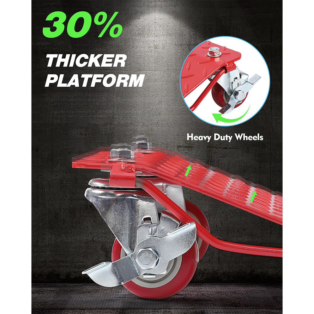 Garvee Wheel Cart, Heavy Duty Car Tire Car Moving Car with Skid Plate and 360 Degree Swivel Wheels,6000 lbs Car Moving Cart 4Pcs