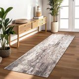 Garvee 2x6 Washable Kitchen Runner Rug Modern Abstract Area Rug Stain Resistant Non-Slip Brown - Brown