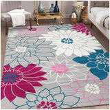Garvee Area Rug 3x5 Washable Rugs for Living Room Non-Slip Bedroom Rug Non-Shedding Soft Low Pile Carpet for Dorm Nursery Office, Light Grey - Light Gray