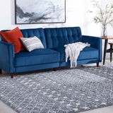 Garvee Vintage Area Rug 3' 11" x 5' 3" Traditional Moroccan Trellis Rug Geometric Tribal Floral Throw Carpet Indoor Accent Rug Non Slip Non-Shedding Floor Cover for Living Room Bedroom Home Office - Gray