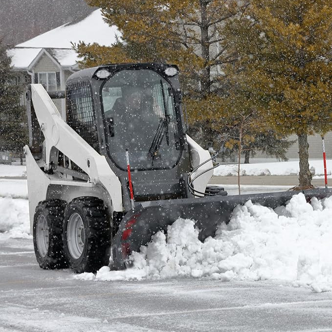 Garvee 3/16" Skid Steer Attachment Plate, Steel Quick Tach Attachment Loader Plate, [2000 LBS Max] Thick Skid Steer Mount Plate Fits Kubota, Bobcat, Tractors