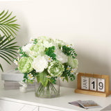 Garvee Artificial Flower With Small Flower - Decorative Accessory For Home And Events, Multi-Color - Green