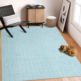 Garvee 6x9 Large Area Rug for Living Room Modern Washable Rug Checkered Print Accent Rug Contemporary Plaid Throw Carpet for Bedroom Dining Room Office Non-Shedding Non Slip Foldable Rug Teal - Mint Green