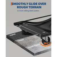 Garvee Car Dolly Set of 4, Heavy Duty Wheel Dollies 10,000 lbs Capacity, 23.8"x14.4", for Moving Cars & Trucks, Black