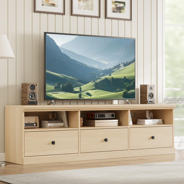 GARVEE Mid-Century Modern TV Stand for 75 Inch TV - Versatile