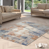 Garvee Modern Abstract Area Rug 5'3" x 7'3" Stain Resistant Non-Shedding Multi Color for Living Room Bedroom - Multicolor
