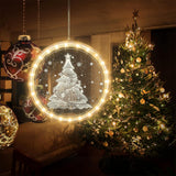 Garvee LED Christmas Window Lights 7LM High Brightness Energy Saving Battery Powered Hanging Xmas Decorative Light Christmas Tree - Christmas tree