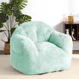 Garvee Bean Bag Chair with Filler, 51” Giant Bean Bag Sofa for Adults Kids, Soft Cozy Large Beanbag Sofa Chair with Armrests for Living Room Bedroom, Mint Green - Mint Green