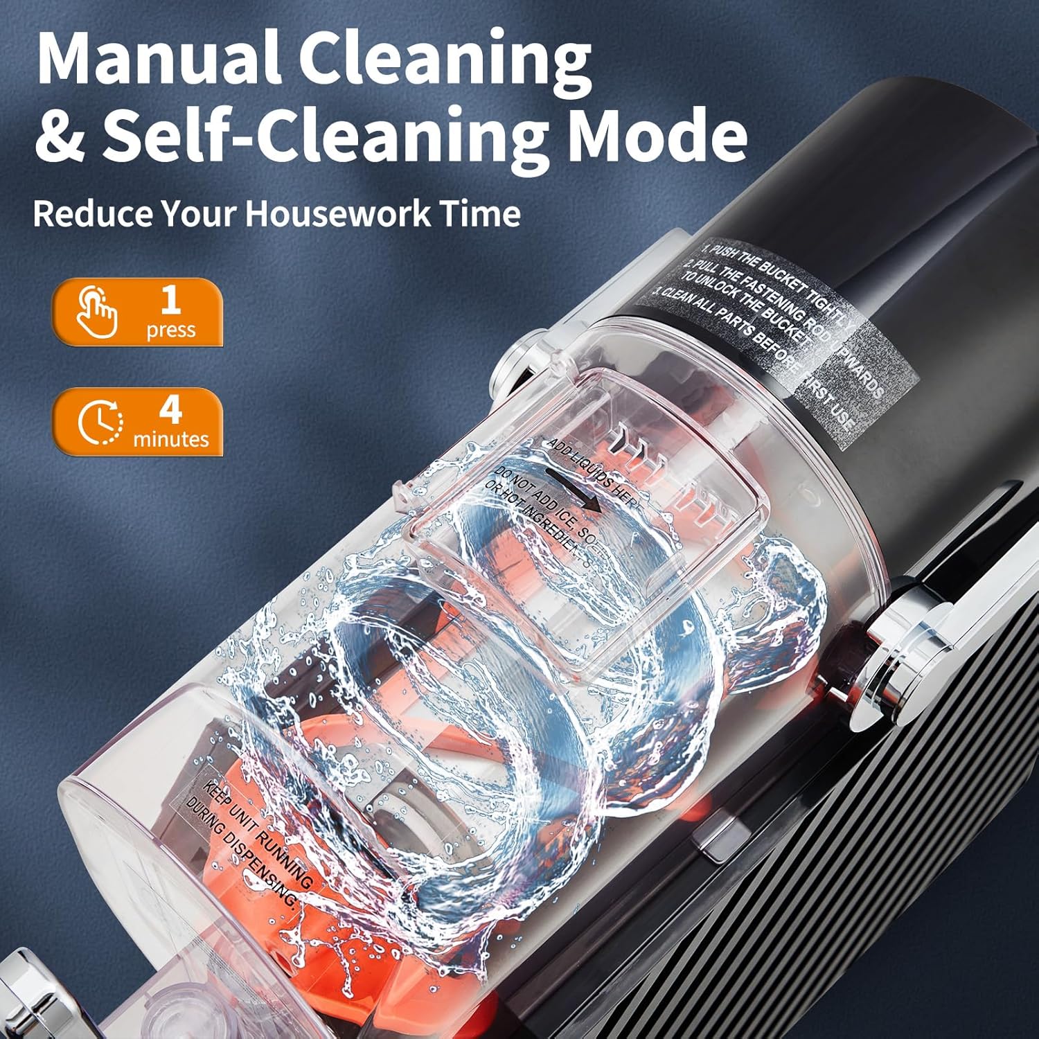 GARVEE 84oz (2.5L) Slushie Machine - Frozen Drink Maker with 3 Preset Modes (Slush, Frappe, Milkshake), LED Display, Auto-Clean, and One-Touch Dispensing for Margaritas, Smoothies, and Ice Cream (Black)