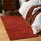 Garvee Solid Rose Red 2x3 Small Contemporary Area Rug Modern Solid Indoor Throw Carpe Machine Washable Non-Slip Low-Pile Area Rug for Living Room Bedroom Laundry - Rose Red