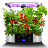 Garvee 12 Pods Hydroponics Growing System Indoor Garden Up to 30" with 30W 120 LED Grow Light, Silent Pump System, Automatic Timer for Home Kitchen Gardening, GS1 Lite