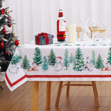 Garvee Christmas Table Cloth Rectangle 60x84 Inch, Waterproof Holiday Xmas Tree Kitchen Farmhouse Christmas Table Decorations for Home Dining Party, Oblong Table Cloth for Indoor Outdoor