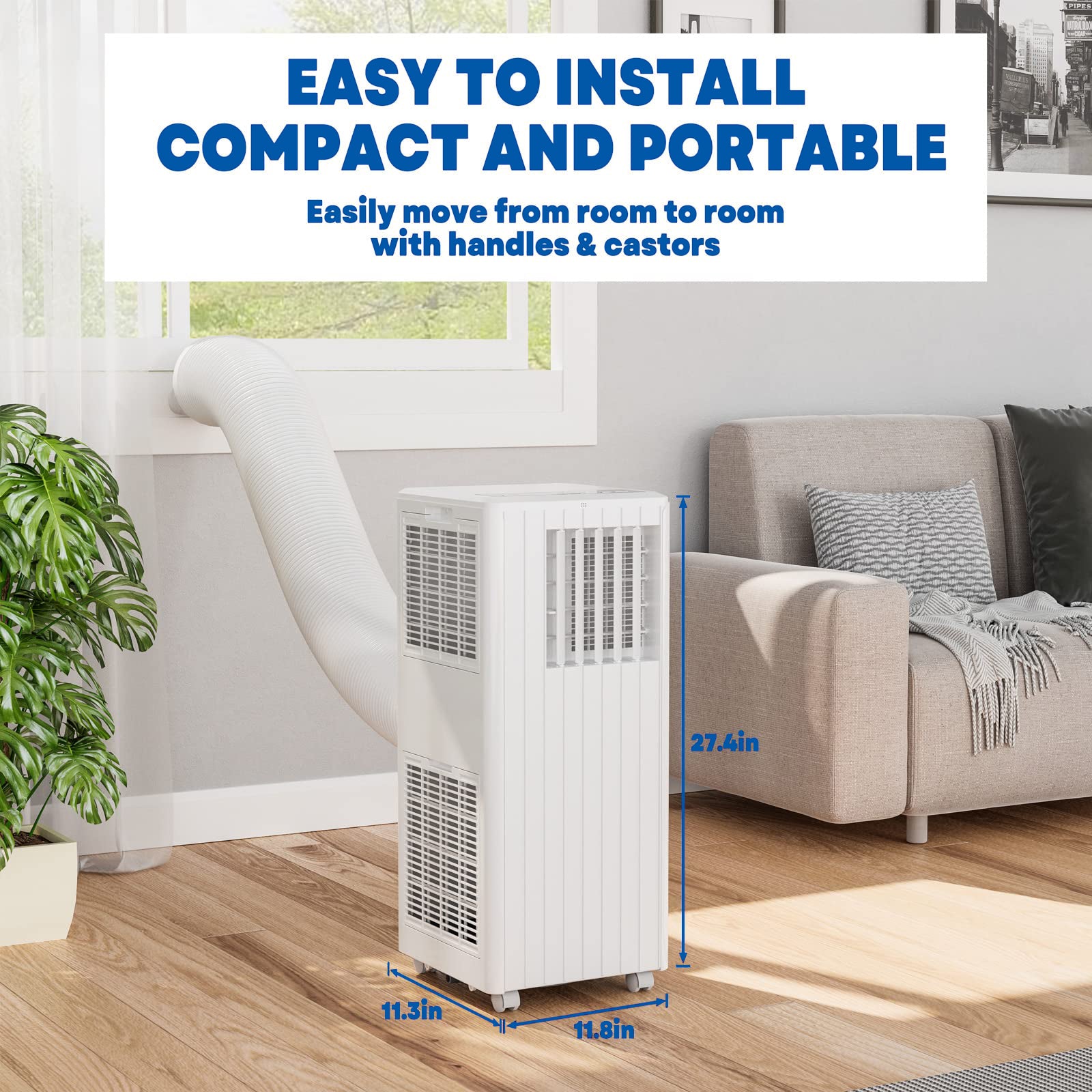 8000 BTU 3-in-1 Air Conditioner, Fan, Dehumidifier for 350 Sq.Ft
