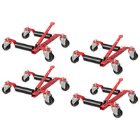 Garvee Mechanical Wheel Dolly Reinforced Steel 1500 lbs Capacity 12" Wheel Clearance Rust-Resistant Powder Coating